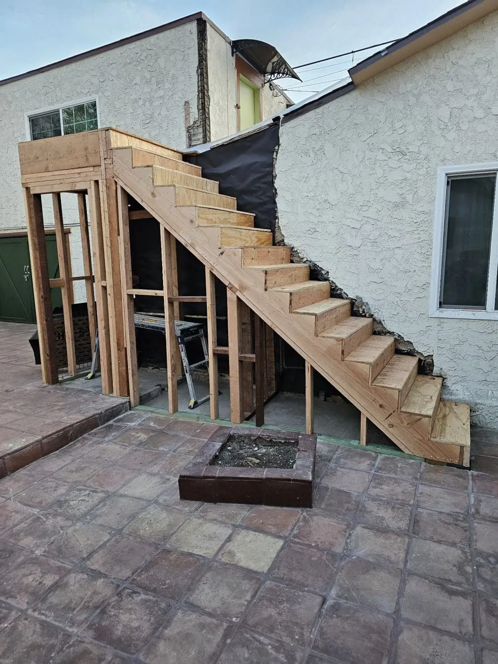 Wooden Stairs Repair Project